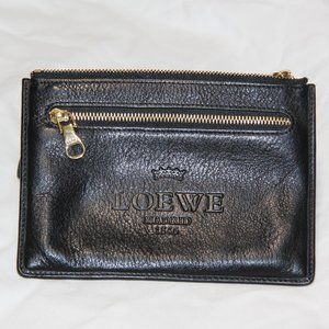 Loewe Madrid 1846 Embossed Coin Card Pouch Wallet